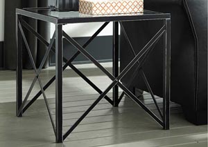 Kantini Black Square End Table,Ashley