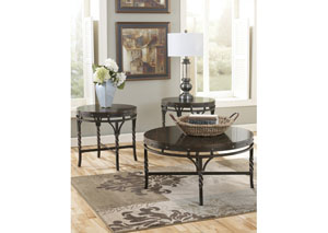 Brindleton Occasional Table Set (Cocktail & 2 Ends),Ashley