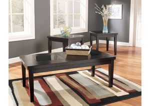 Denja Occasional Table Set (Cocktail & 2 Ends),Ashley