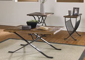 Freimore Occasional Table Set (Cocktail & 2 Ends),Ashley