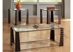Kiddenz Occasional Table Set (Cocktail & 2 Ends),Ashley