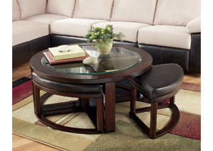 Marion Cocktail Table w /4 Stools,Ashley