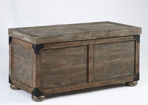 Rustic Storage Cocktail Table,Ashley
