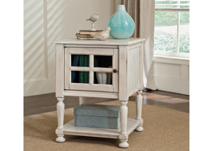 Cottage Accents Chair Side End Table,Ashley