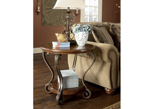 Nestor Round End Table,Ashley