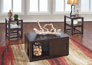 Shannifer Occasional Table Set (Cocktail & 2 Ends),Ashley