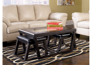 Kelton Cocktail Table w/ 2 Stools,Ashley