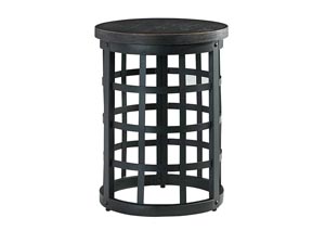 Marimon Black Round End Table,Ashley