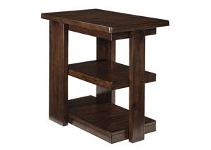 Garletti Dark Brown Chair Side End Table,Ashley