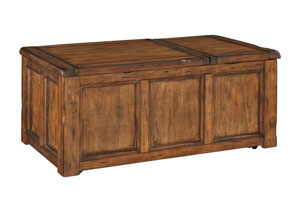 Tamonie Medium Brown Rectangular Lift Top Cocktail Table,Ashley