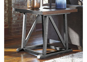 Zenfield Medium Brown Square End Table,Ashley