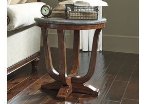 Balinder Medium Brown Round End Table,Ashley