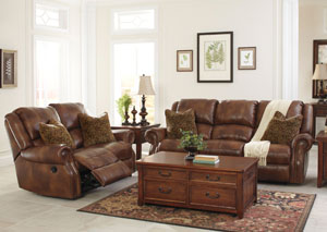 Walworth Auburn Reclining Power Sofa & Loveseat,Ashley