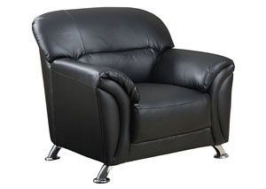 Black Leather Chair,Global Furniture