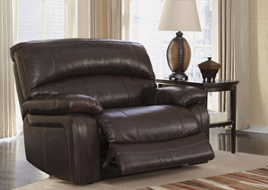 Damacio Dark Brown Zero Wall Wide Seat Recliner,Ashley