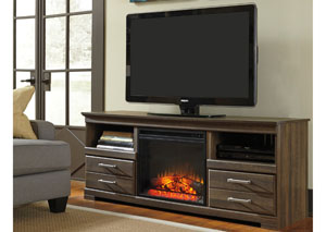 Frantin Large TV Stand w/ LED Fireplace Insert,Ashley