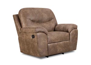 Jamestown Champagne Leather Rocker Recliner,CORINTHIAN